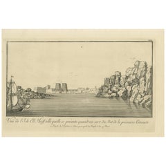 Island of Philae from the First Cataract – Norden Egypt Engraving 1755