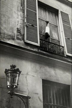 Façade with French Flag, Paris, 1934 - Ilse Bing (Black and White Photography)