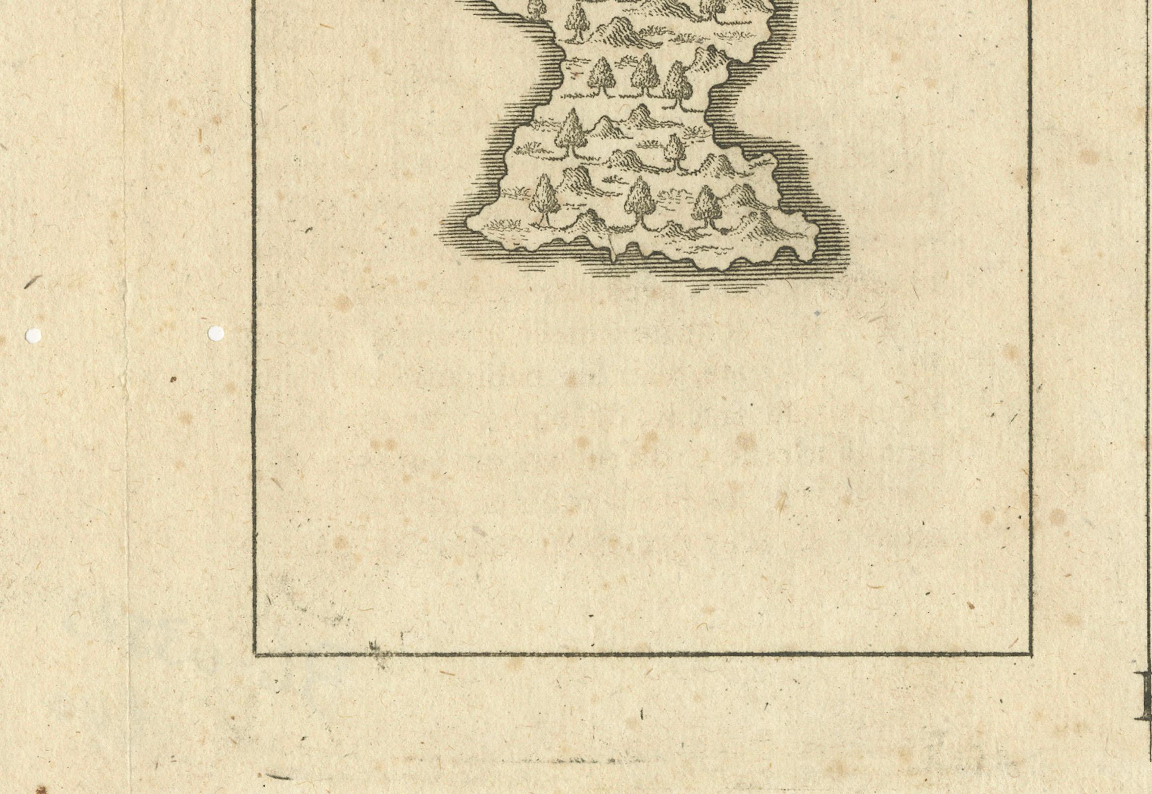 Gravé Isle Of You : Carte des îles Mariannes du début du XVIIIe siècle par F. Bernard en vente