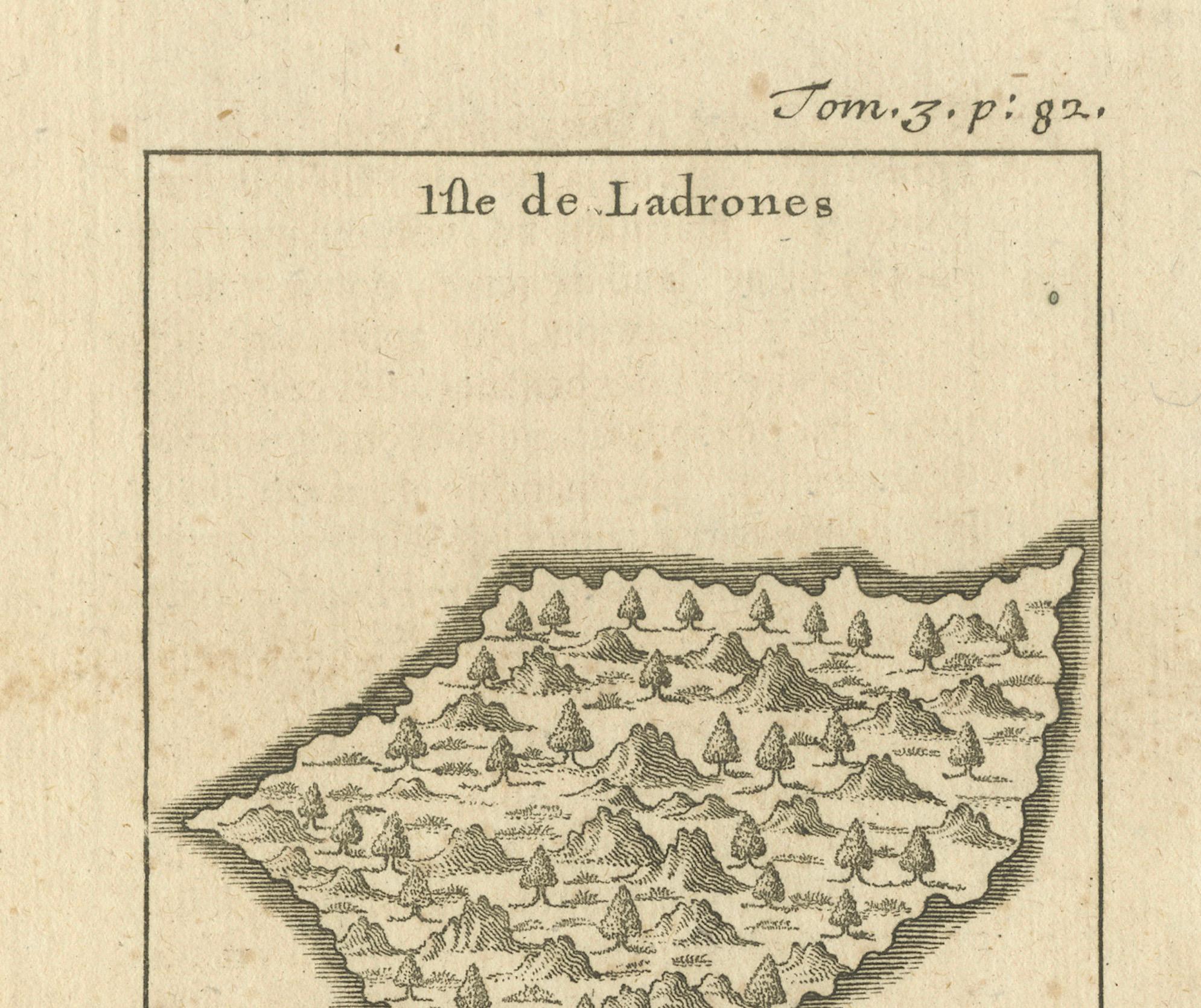 Isle Of You : Carte des îles Mariannes du début du XVIIIe siècle par F. Bernard Bon état - En vente à Langweer, NL