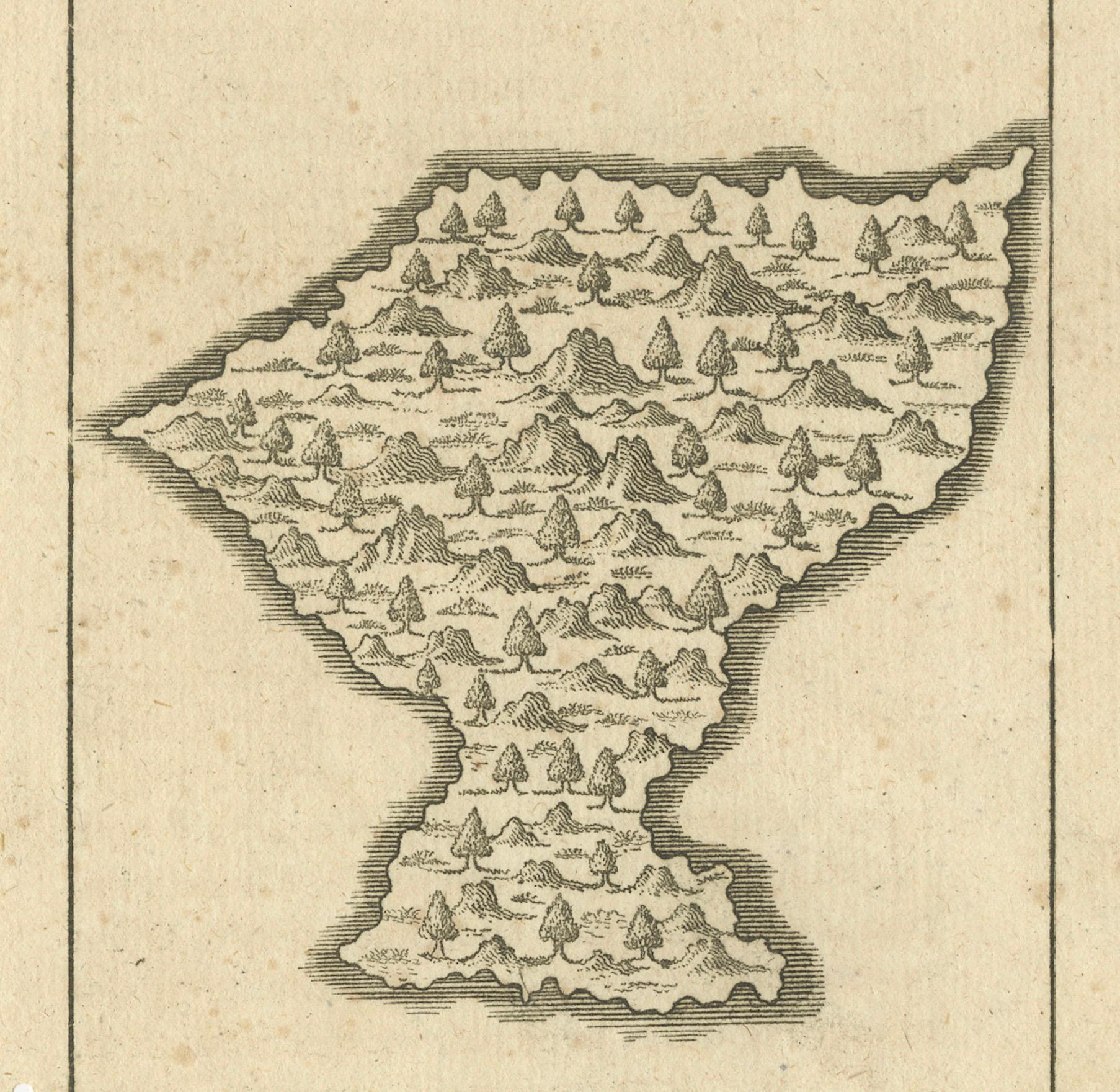 Début du XVIIIe siècle Isle Of You : Carte des îles Mariannes du début du XVIIIe siècle par F. Bernard en vente