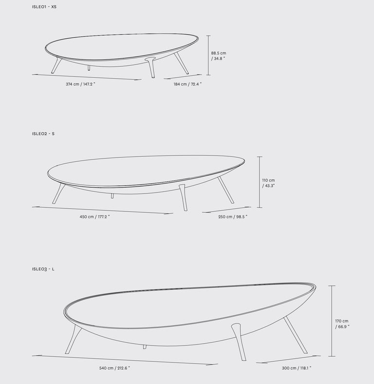 Isle Lounge Chair/Sofa L Indoor by Tokio For Sale at 1stDibs