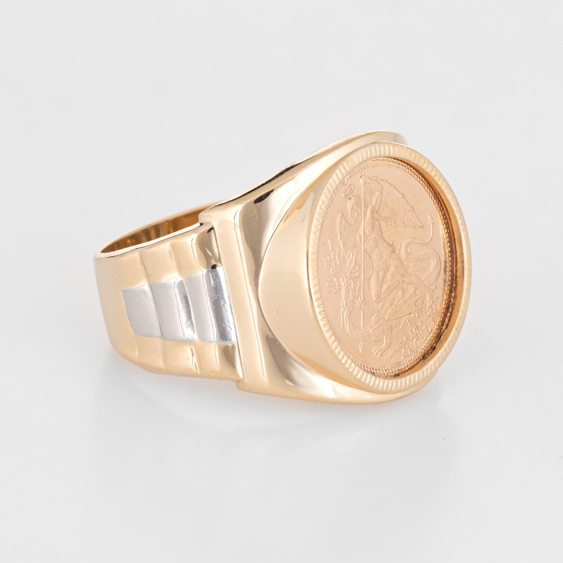 angel coin ring