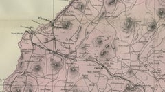 Isle of Man Map, Ordnance Survey Style, Bacon London, 1885