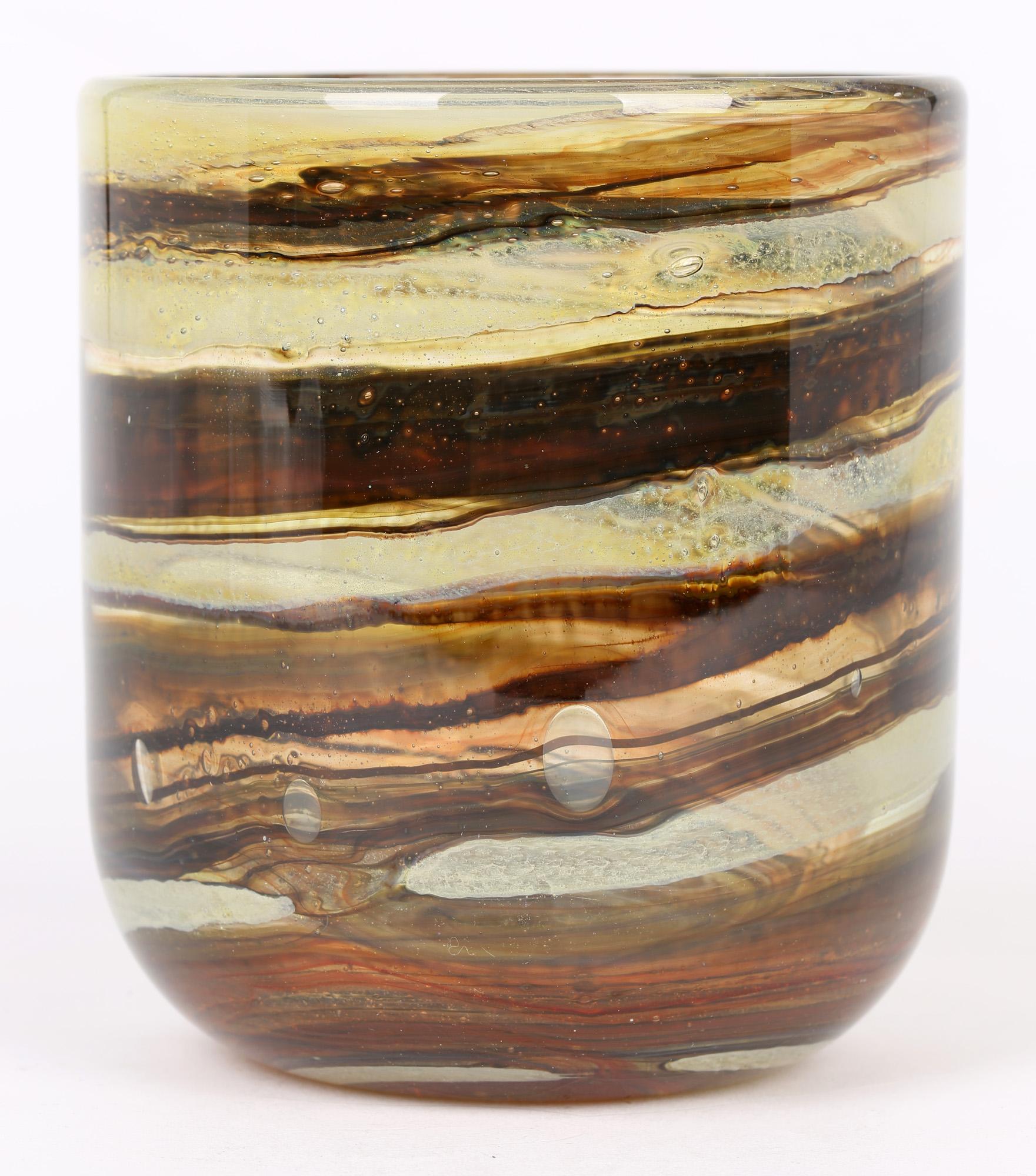 Isle of Wight Art Glass Vase by Michael Harris 2