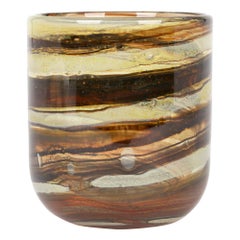 Vase en verre d'art de l'île de Wight par Michael Harris