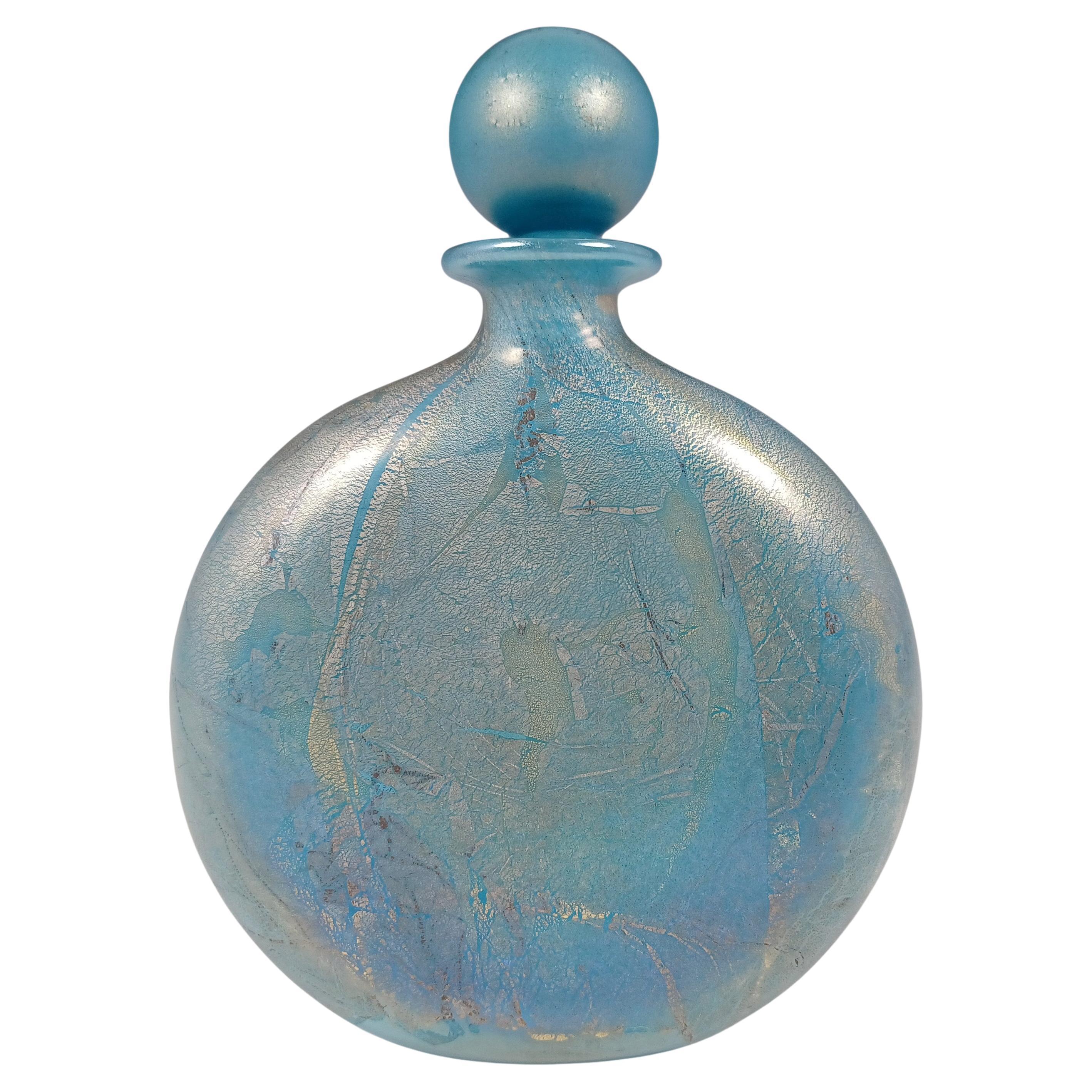 Frasco de perfume de vidrio "Azurene Turquesa" de Studio A de la Isla de Wight