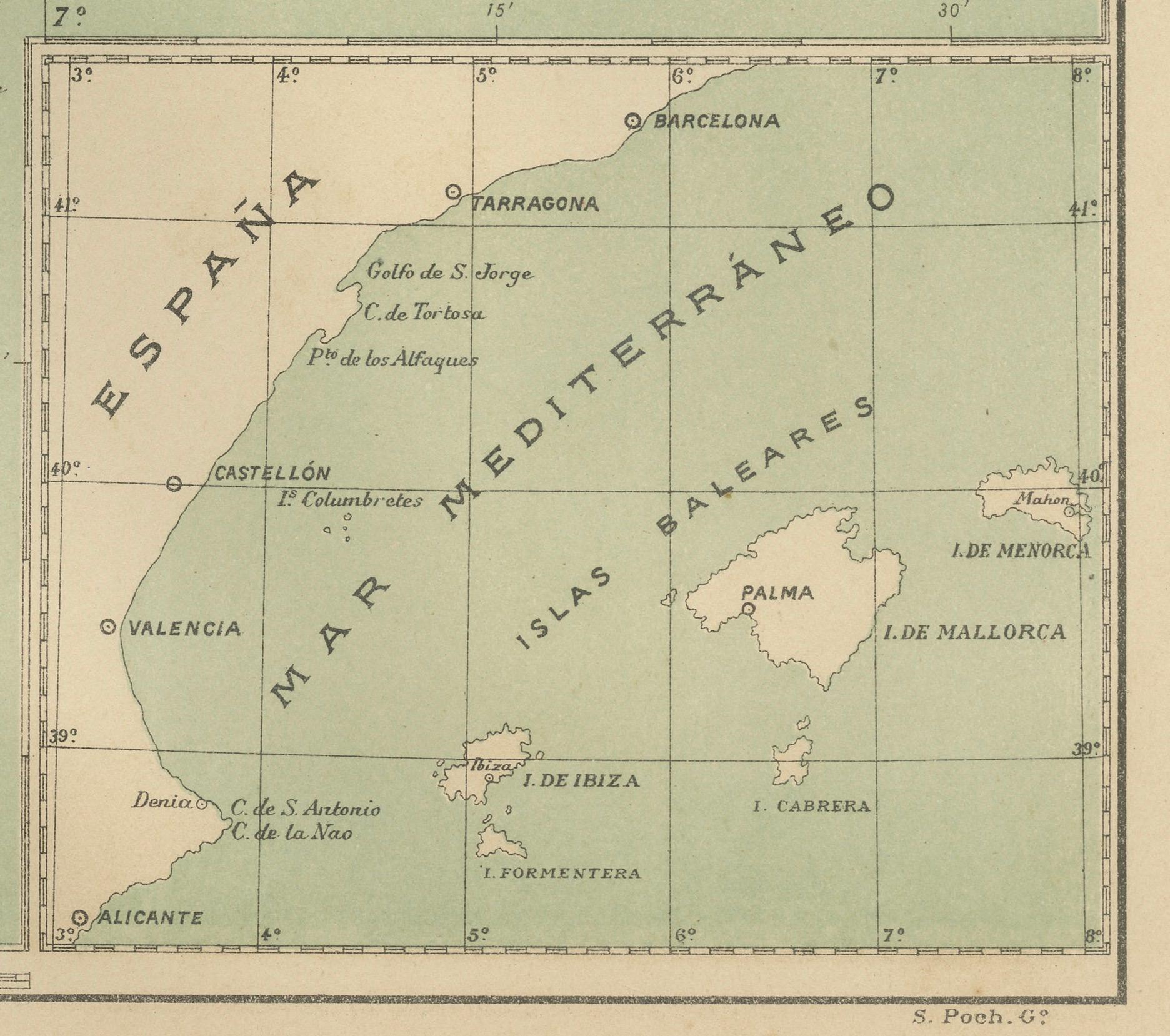 Early 20th Century Isles of Enchantment: The Balearic Archipelago in 1902 For Sale