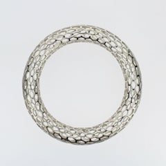 Islet Narrow Bangle Bracelet in Sterling Silver by Doug Bucci, 2016