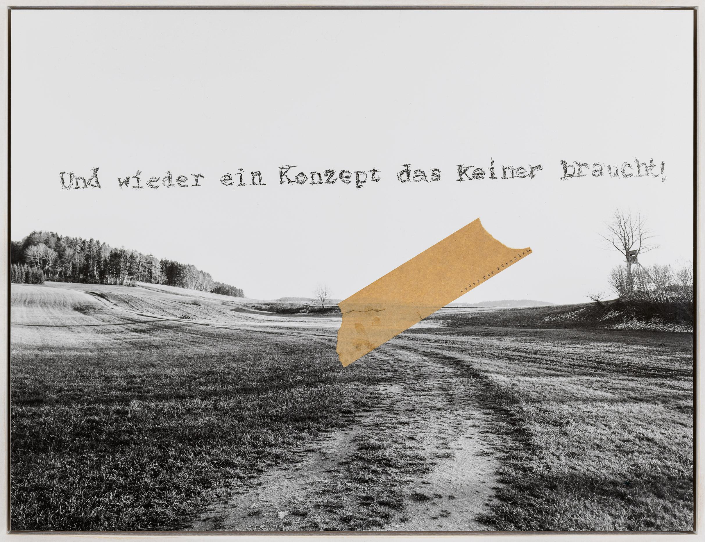Ismael Picker-Schiebel Figurative Photograph – Wieder ein Konzept, schwarz-weißer Gelatinesilber-Kunstdruck, Baryta, gerahmt