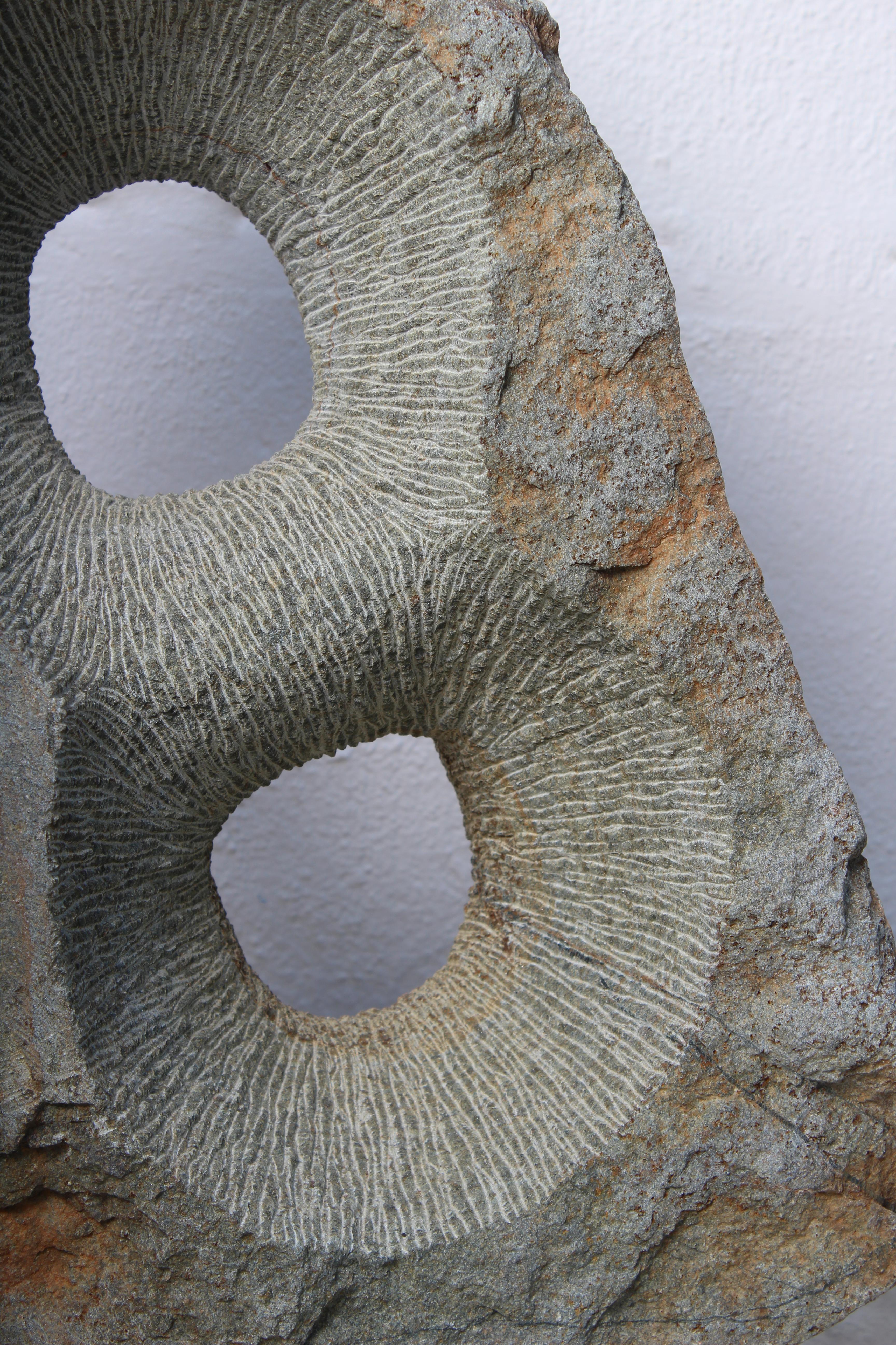 Infinity by Ismael Shivute, hand carved Namibian soapstone For Sale 8