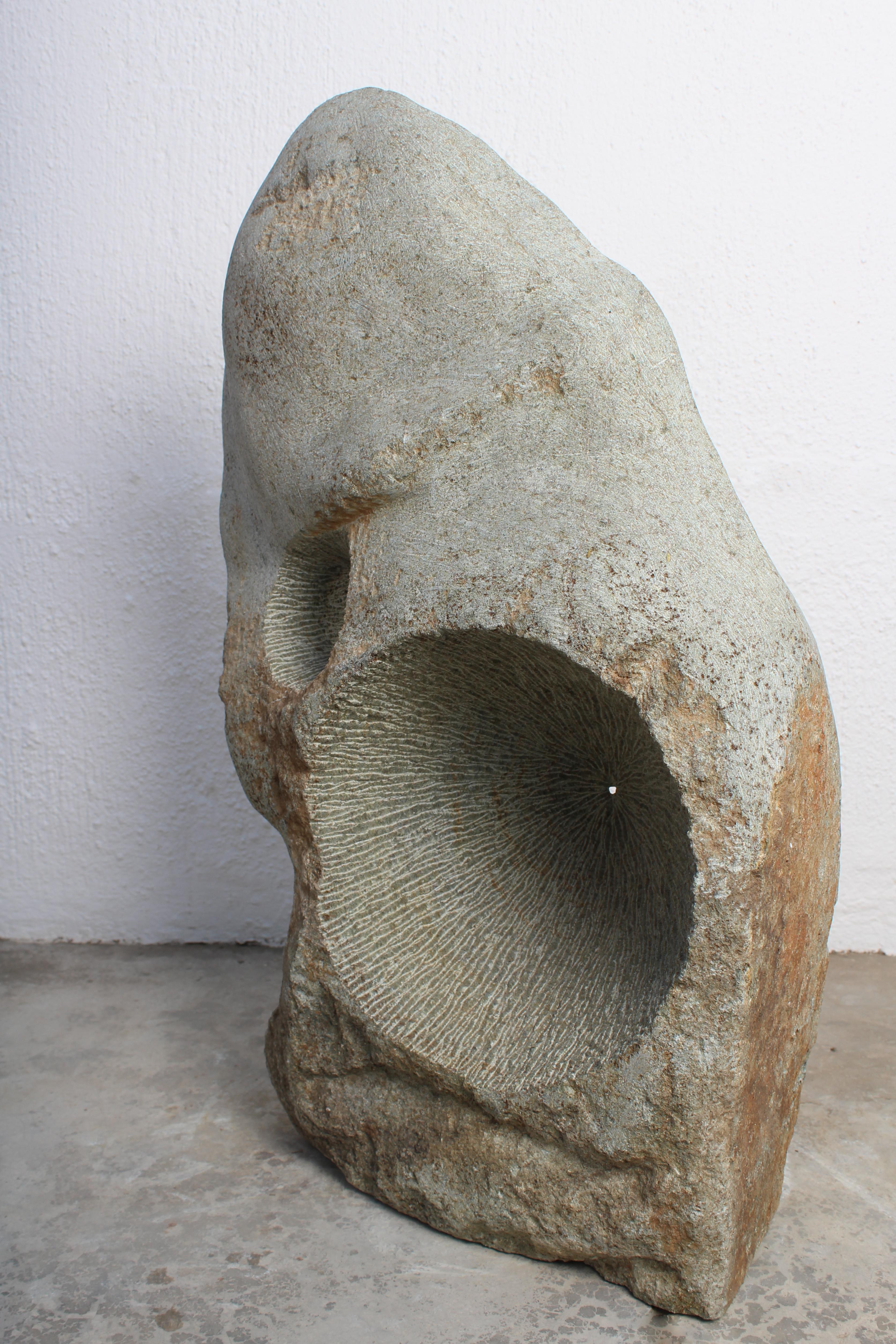 Male version by Ismael Shivute, hand carved Namibian soapstone For Sale 1