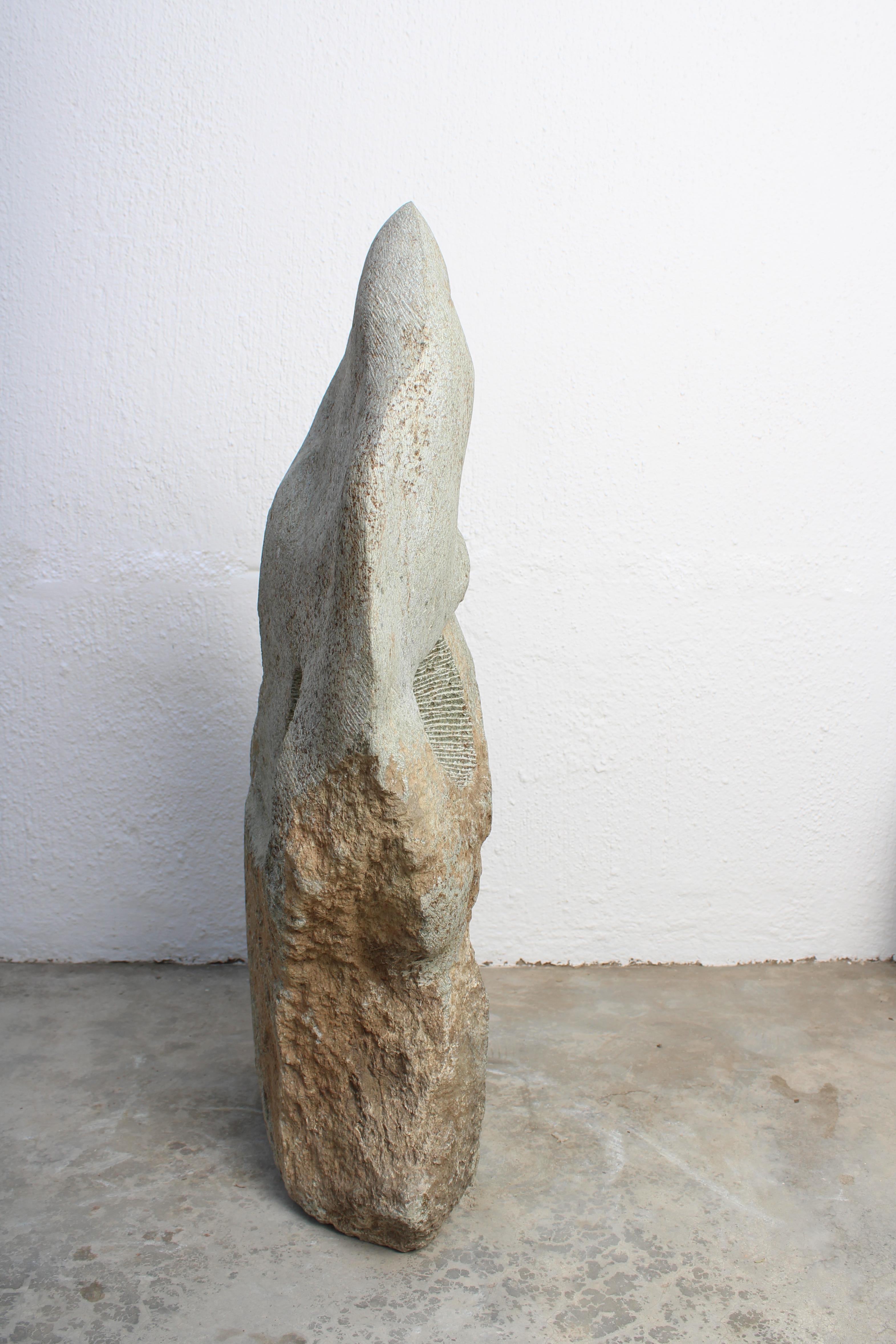 Male version by Ismael Shivute, hand carved Namibian soapstone For Sale 8