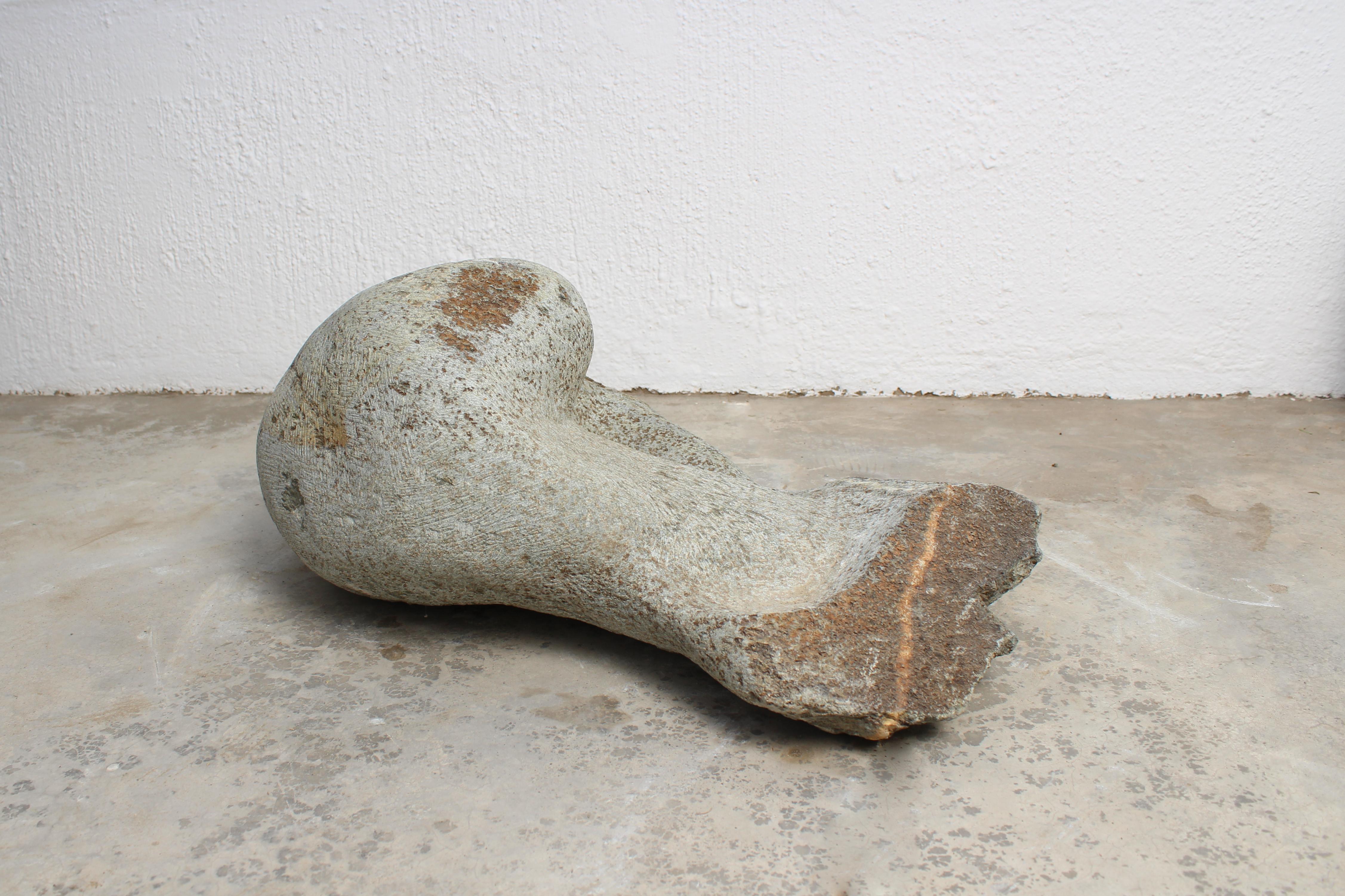 The tool in my hand by Ismael Shivute, hand carved Namibian soapstone For Sale 6