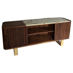 iSN-v1 Blue Roma Quartzite & Walnut Sideboard
