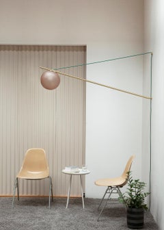 Iso Sconce Light in Brass Finish and Color Wash Globe – Large, 1st Dibs New York