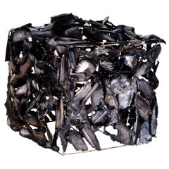 "m=E/c²", Abstract, Metal Cube Sculpture in Welded Steel