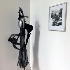 "Queen Bee Standing", Abstract, Steel Metal Sculpture by Isobel Folb Sokolow