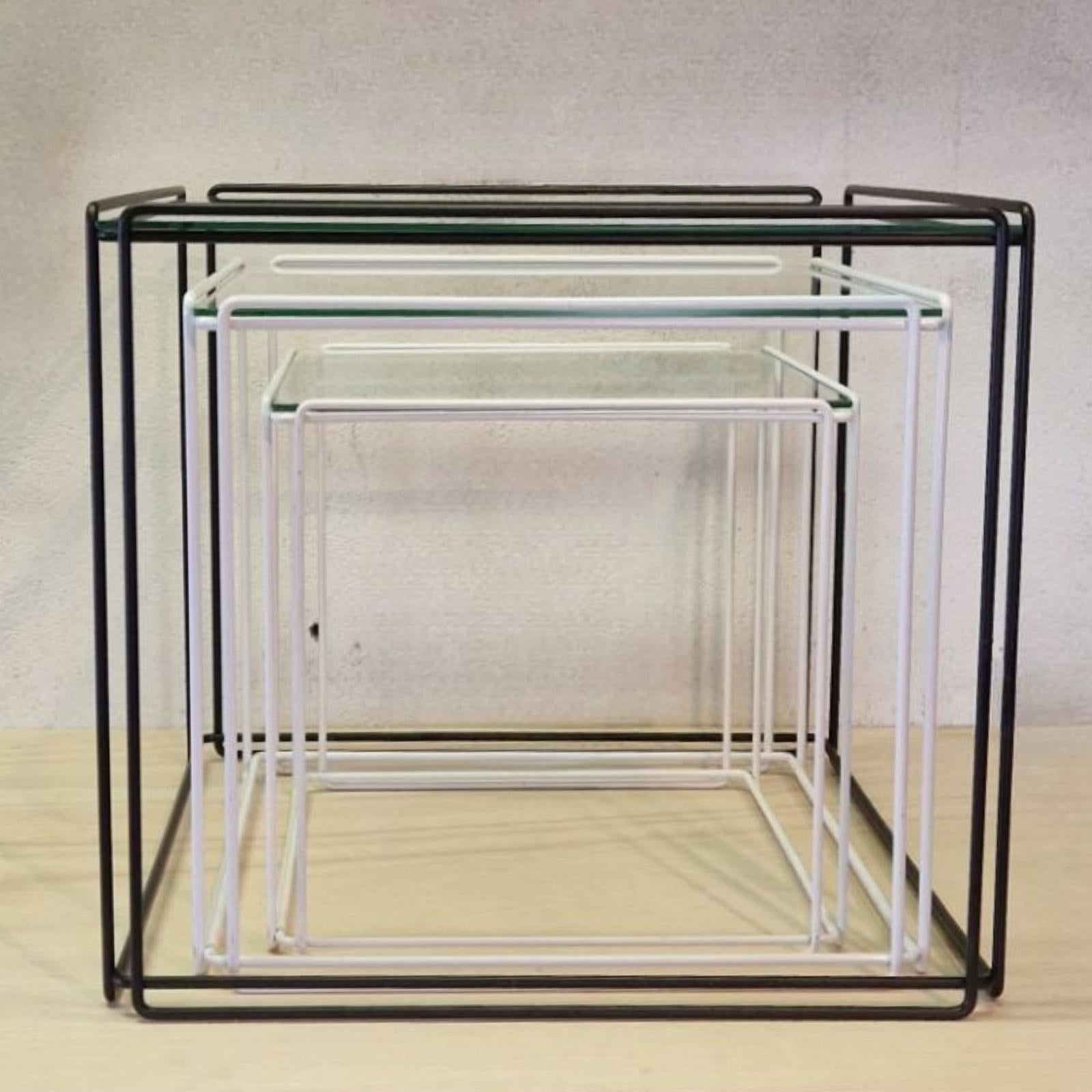 Set of three nesting tables. Model 