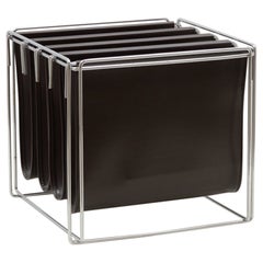 Isocele Series Magazine Rack by Max Sauze, 70s France
