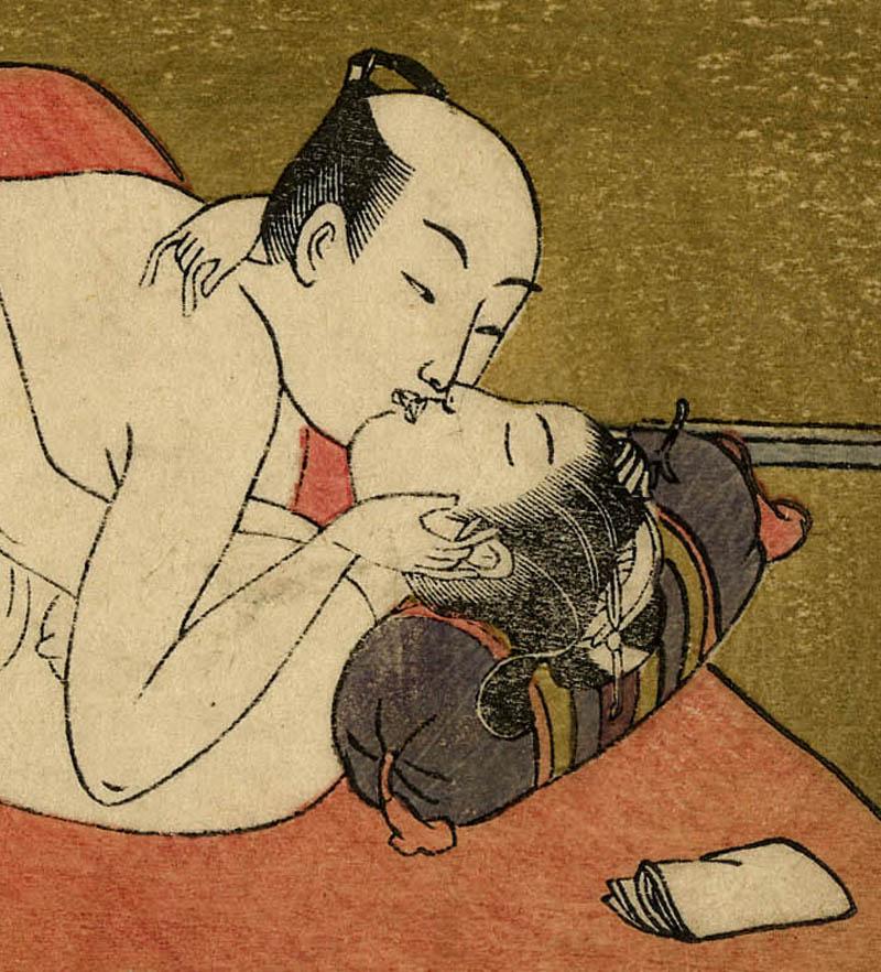 Shunga: Twelve Signs of the Zodiac - Goat - Print by Isoda Koryusai