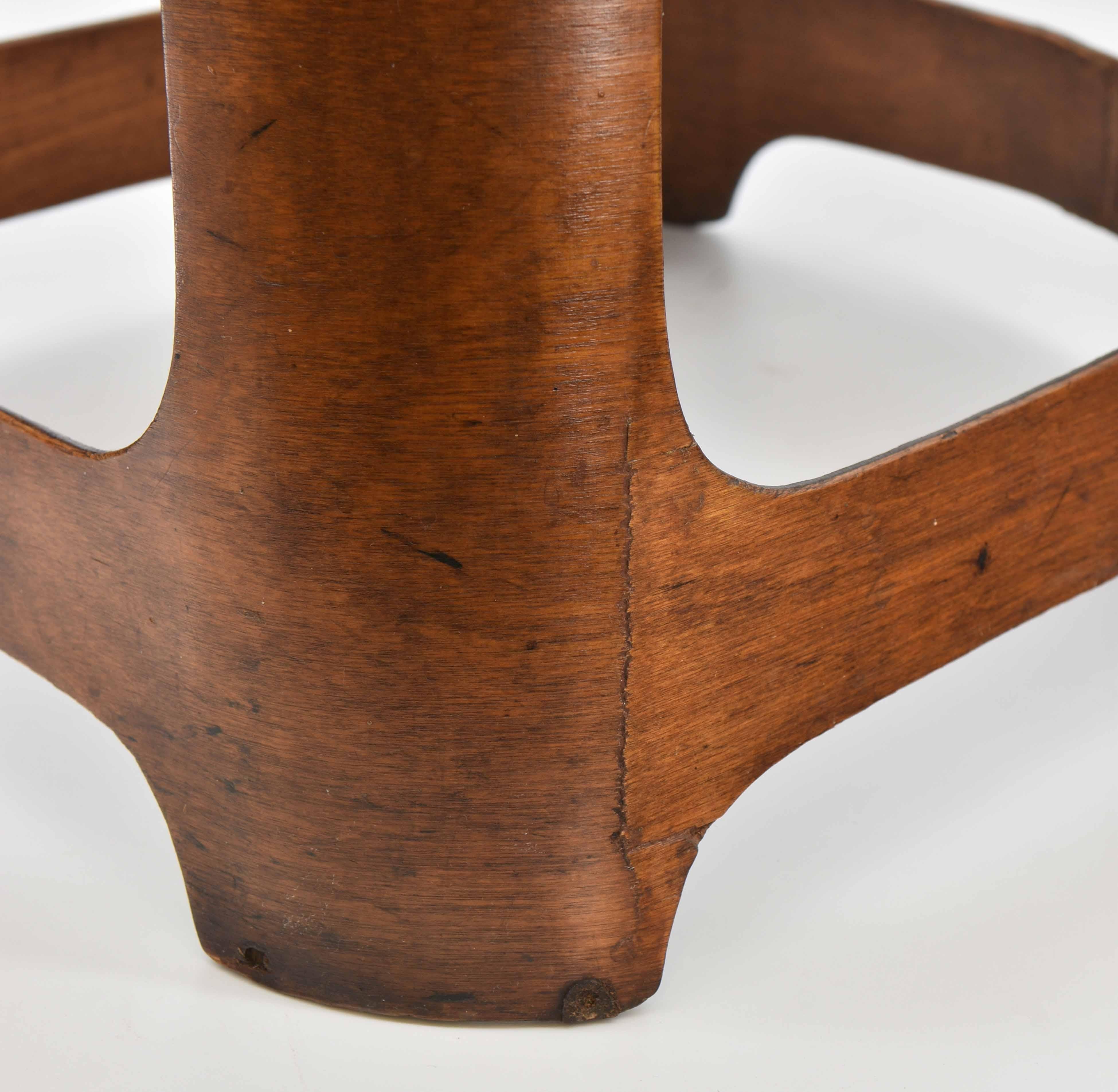 Isokon Plywood Stool Venesta Iconic 1930s Modernism For Sale 5