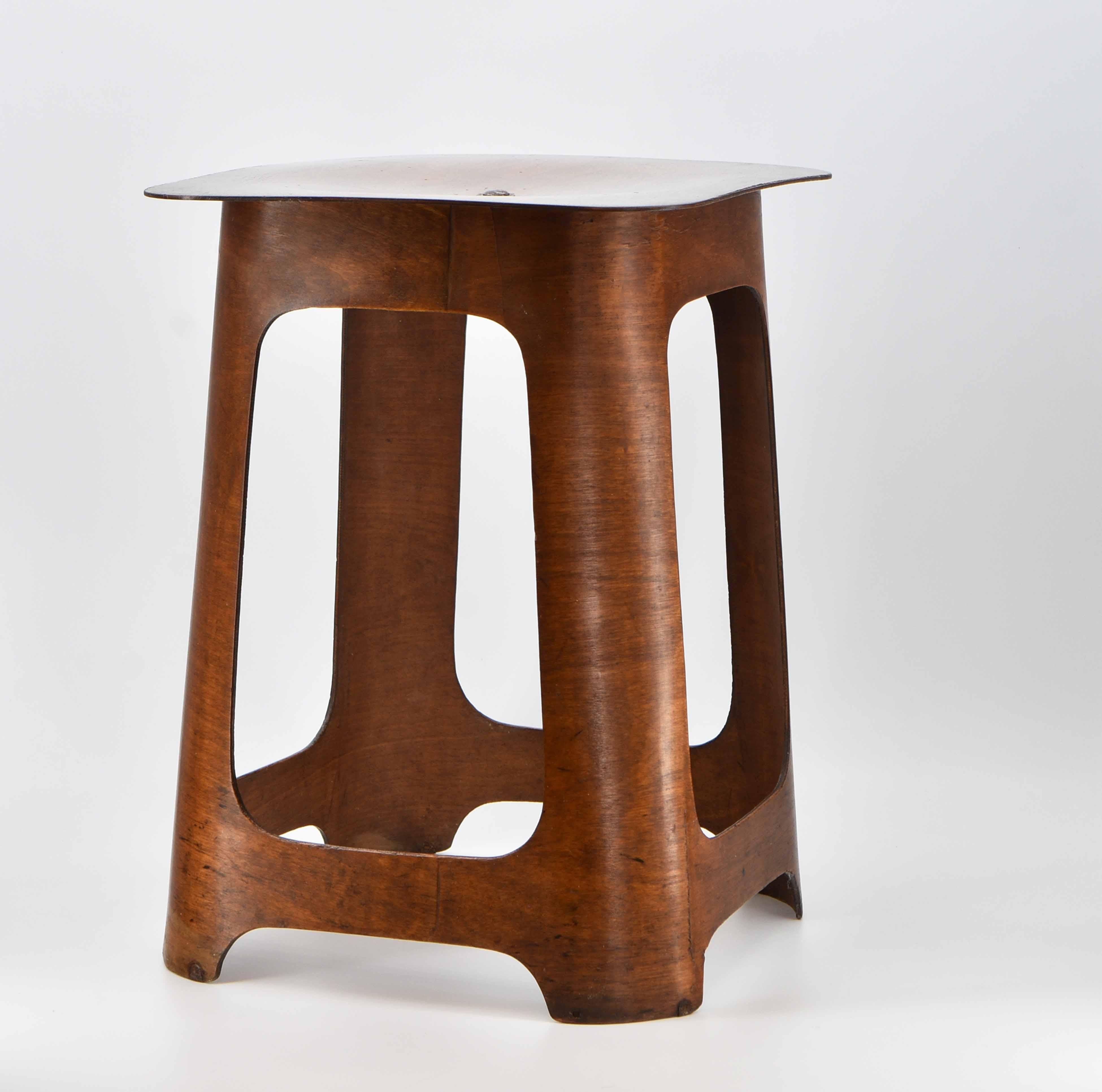bauhaus plywood stool