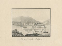 Isola Bella Italy – Antique Lake Maggiore Lithograph View (c.1830)