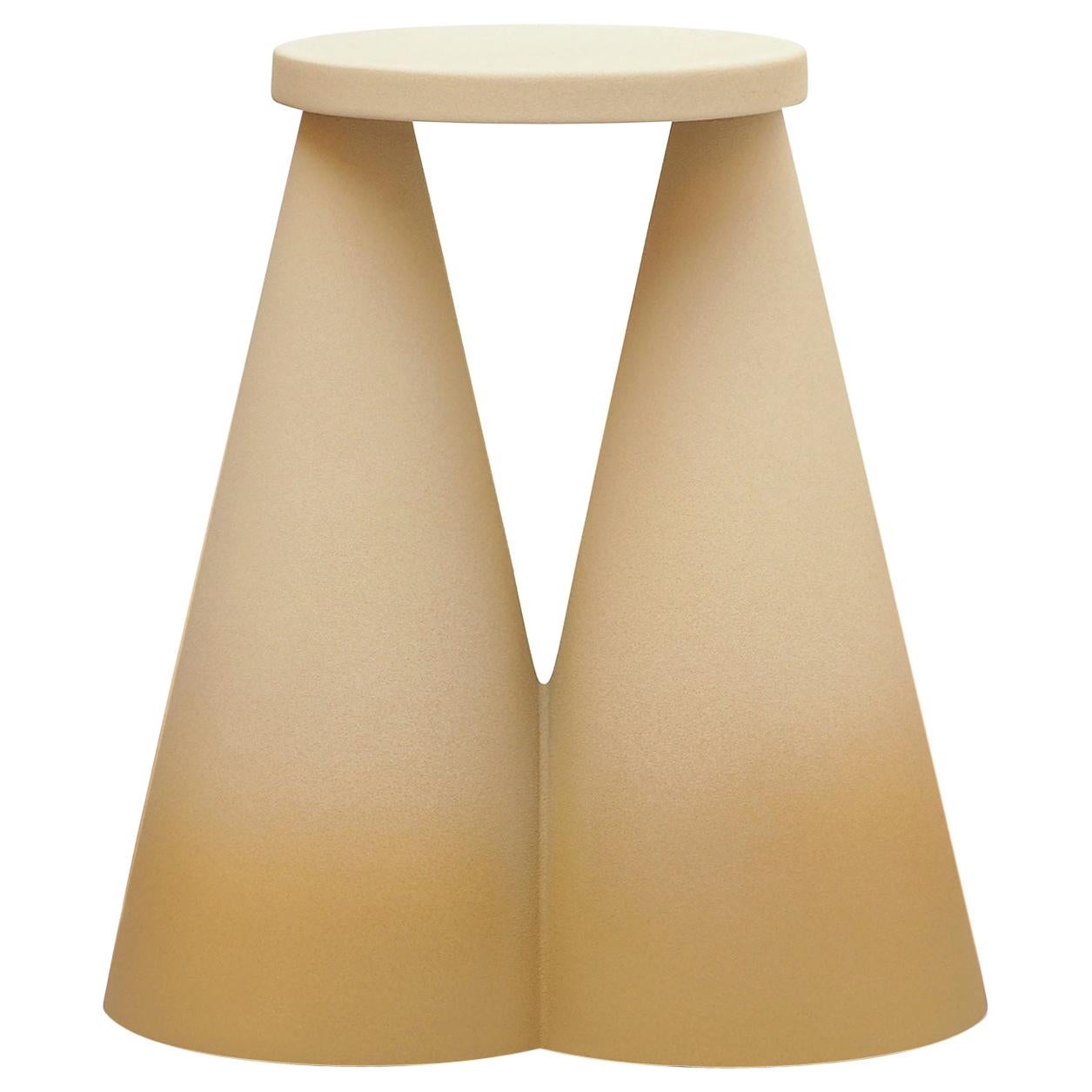 Isola/ Ceramic Conic Side Table/ Honey, Designed by Cara/Davide for Portego