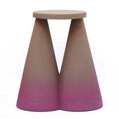 Isola/ Ceramic Conic Side Table/ Purple, Designed by Cara/Davide for Portego