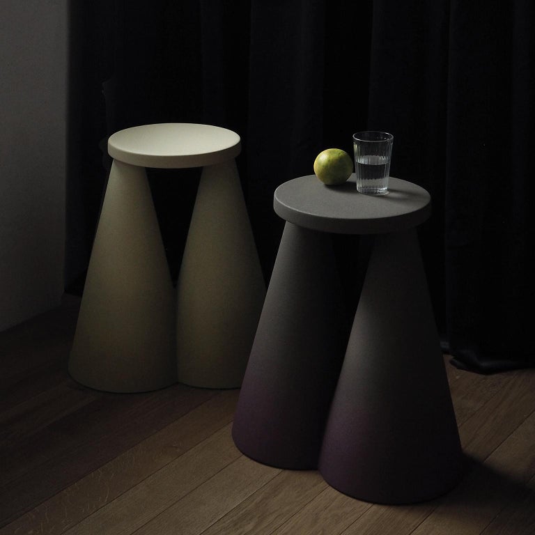 Isola/ Ceramic Side Table/ Honey, Designed by Cara/Davide for Portego For Sale 1