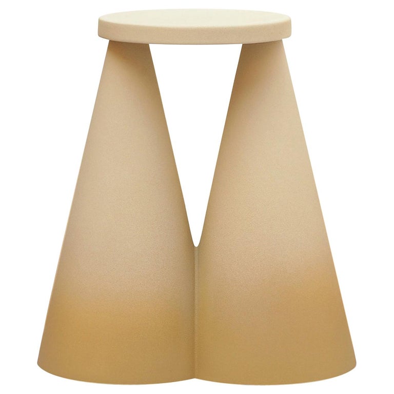 Isola/ Ceramic Side Table/ Honey, Designed by Cara/Davide for Portego For Sale