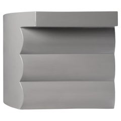 Isola Collection - Gray Ceramic Side Table by Zaven