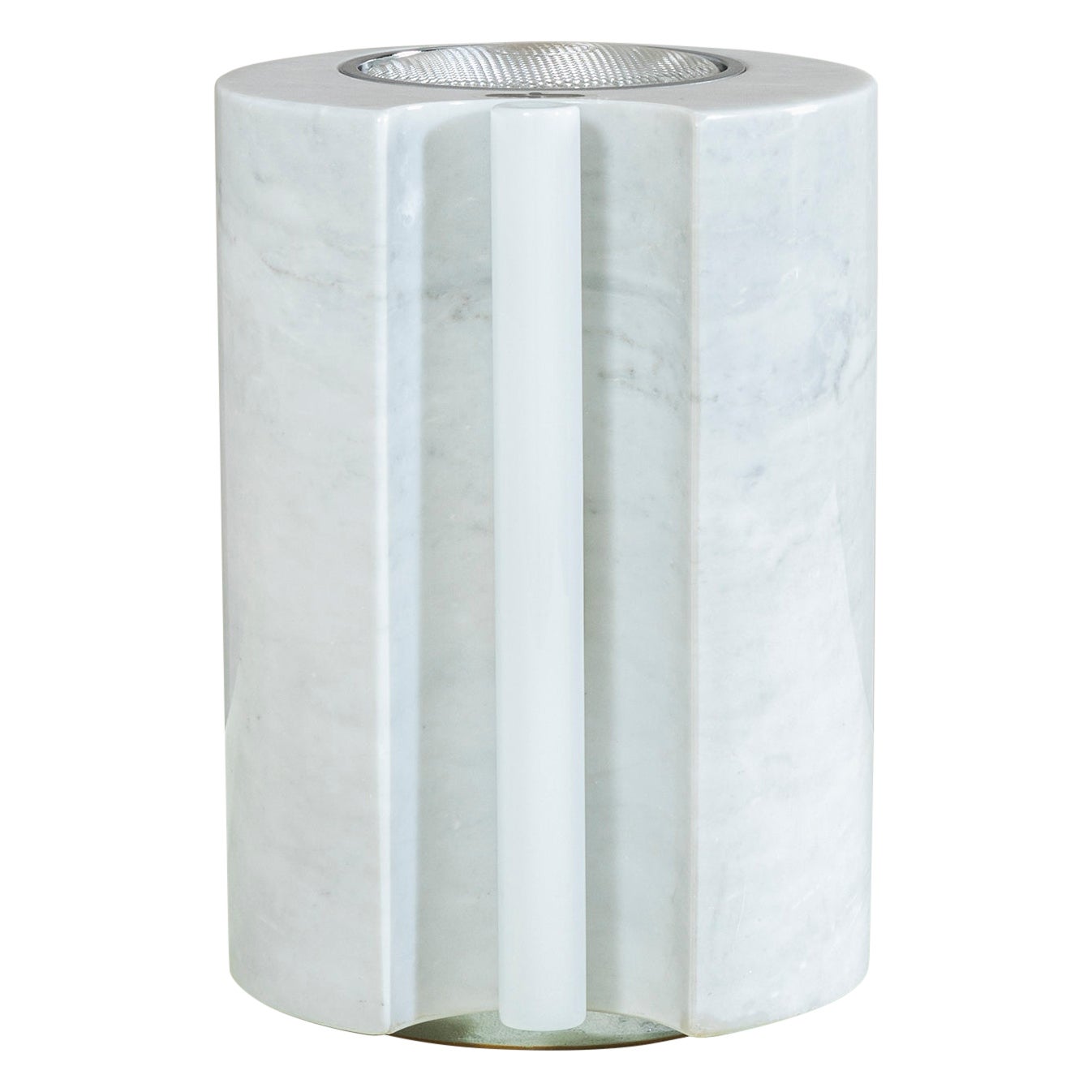 Isola & Gabetti for Linea GB Carrara Marble Table Lamp For Sale