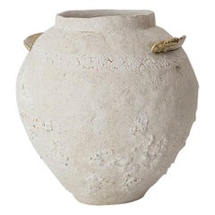 "Isolated" Brass and Glaze Stoneware Vase, Raquel Vidal and Pedro Paz