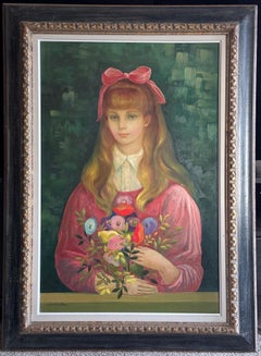 Ritratto di donna con bouquet