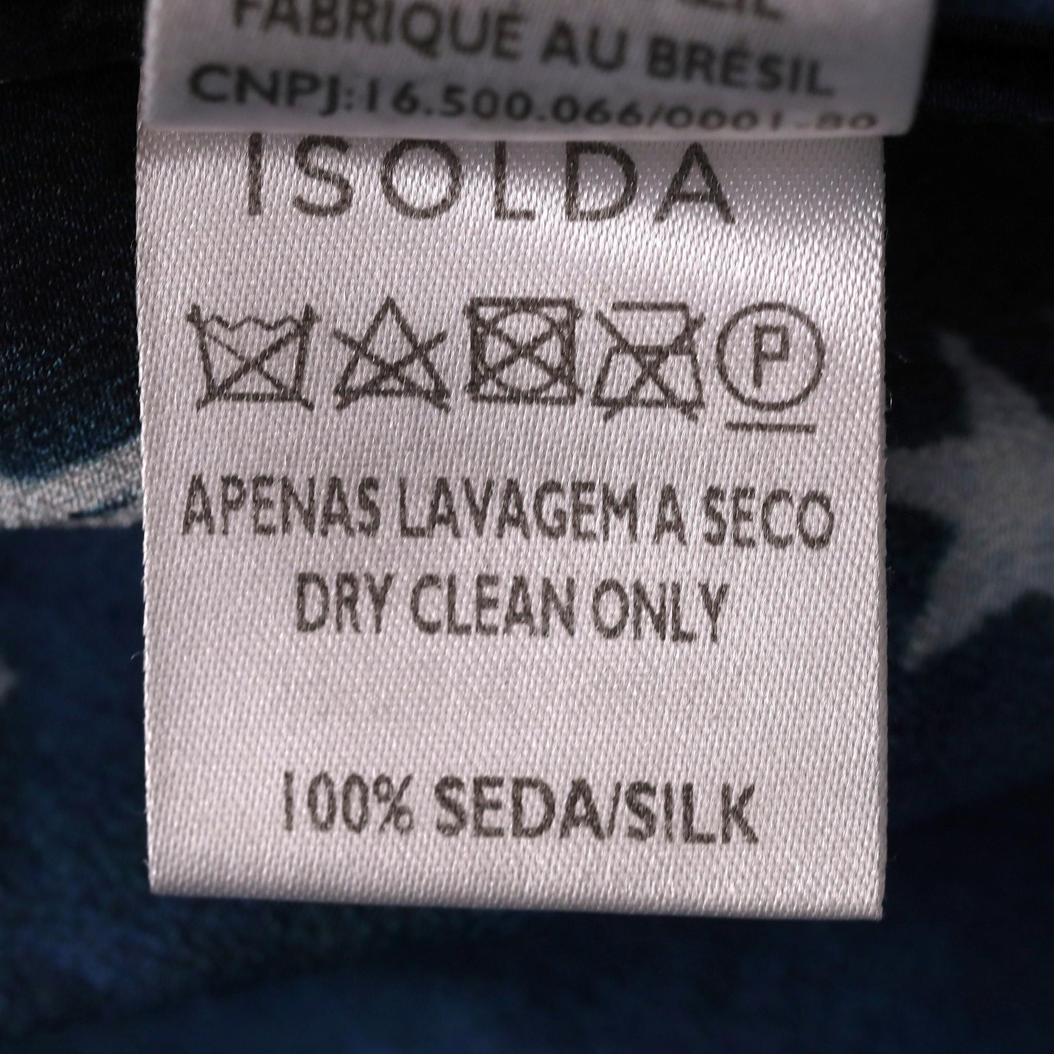 Isolda - Vestito in seta con volant e spalle scoperte in vendita 3