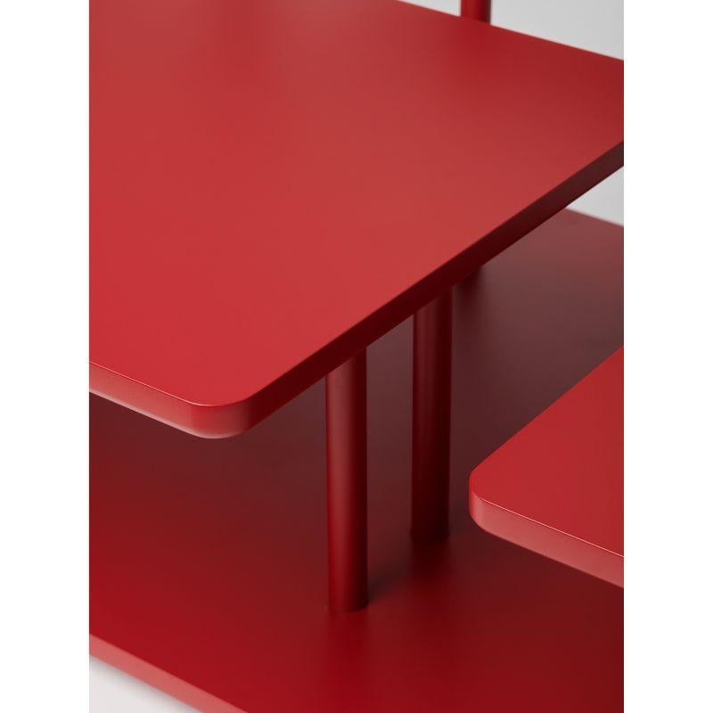 Allemand Isole, table basse rouge rubis d'Atelier Ferraro en vente