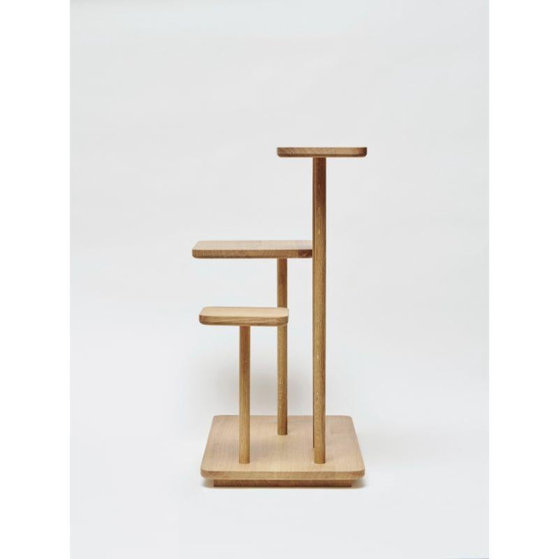 Post-Modern Isolette, End Table, Wood Oiled by Atelier Ferraro For Sale