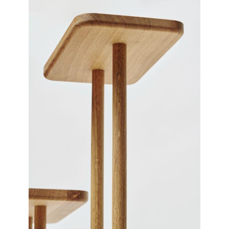 German Isolette, End Table, Wood Oiled by Atelier Ferraro For Sale