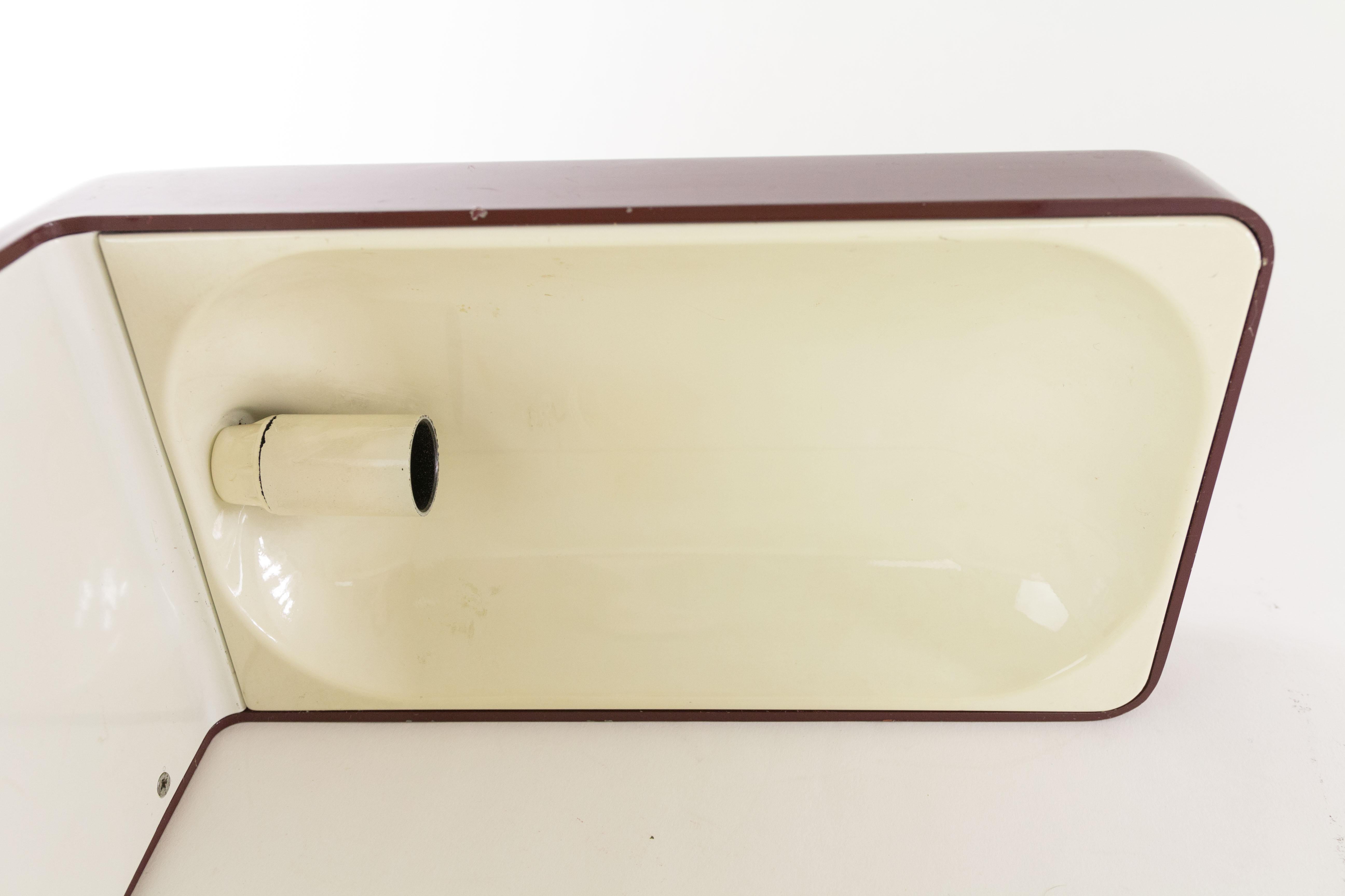 Lampe de bureau Isos bourgogne par Giotto Stoppino pour Tronconi, 1970 en vente 4