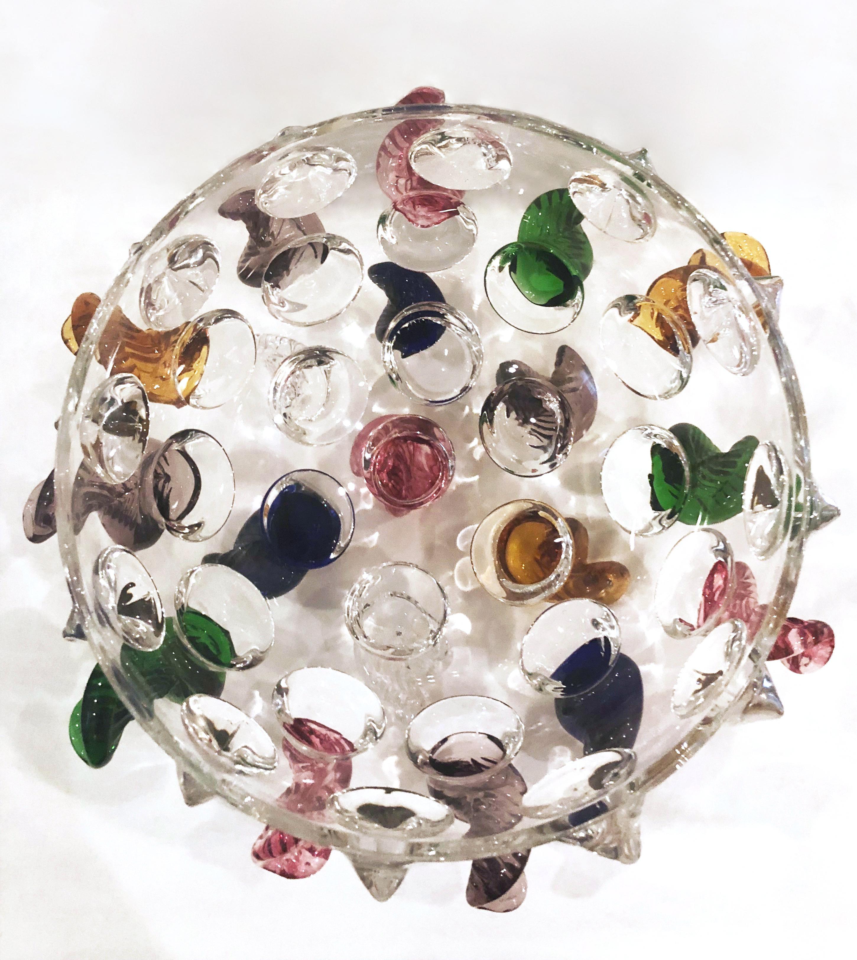 Isotta Glass Centrepiece / Fruit Bowl by Borek Sipek for Driade, Italy, 1991 8