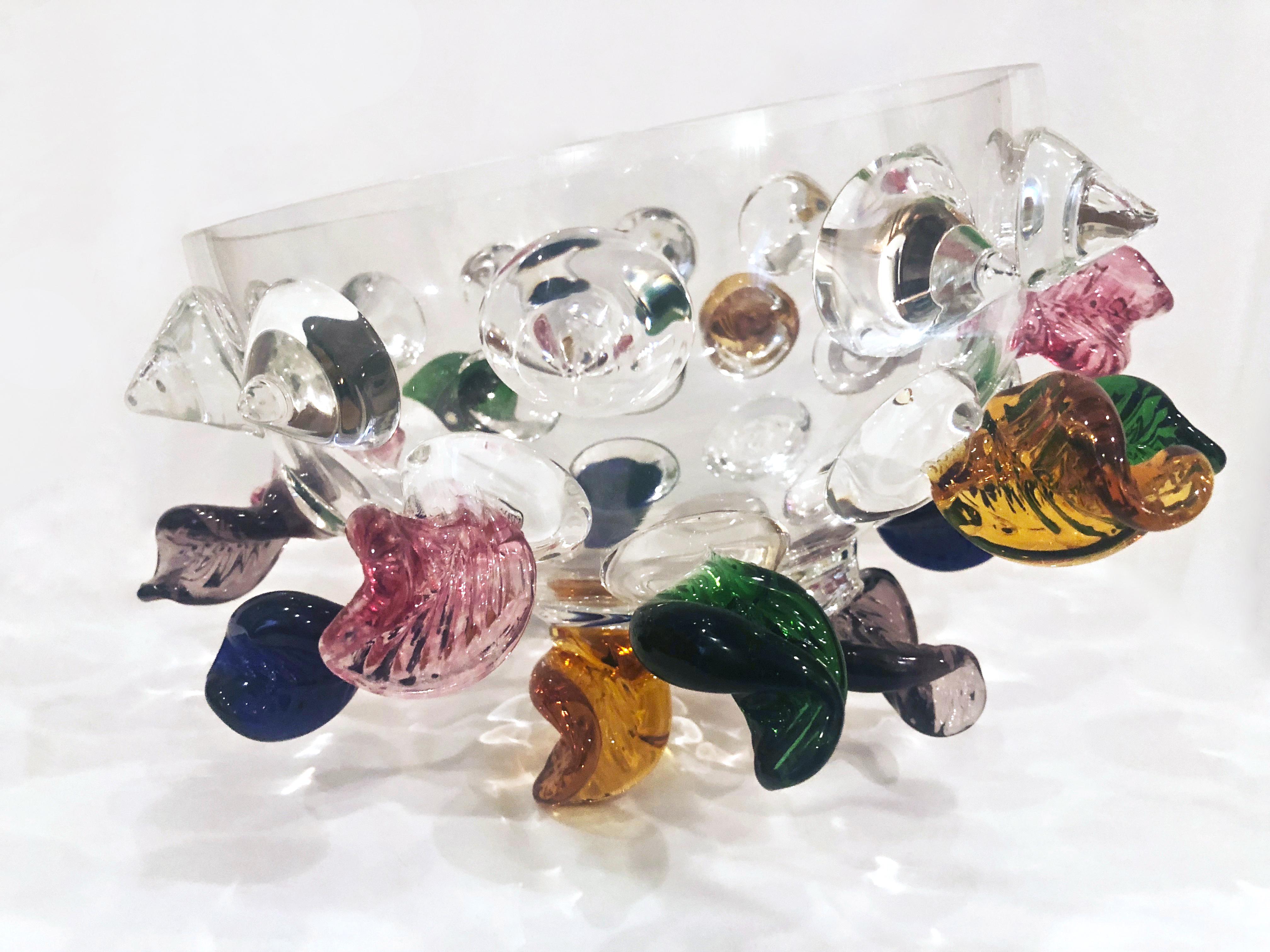 Isotta Glass Centrepiece / Fruit Bowl by Borek Sipek for Driade, Italy, 1991 9