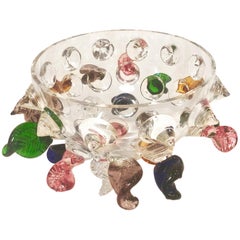 Isotta Glass Centrepiece / Fruit Bowl by Borek Sipek for Driade, Italy, 1991