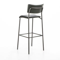 Isotta Leather Bar Stool