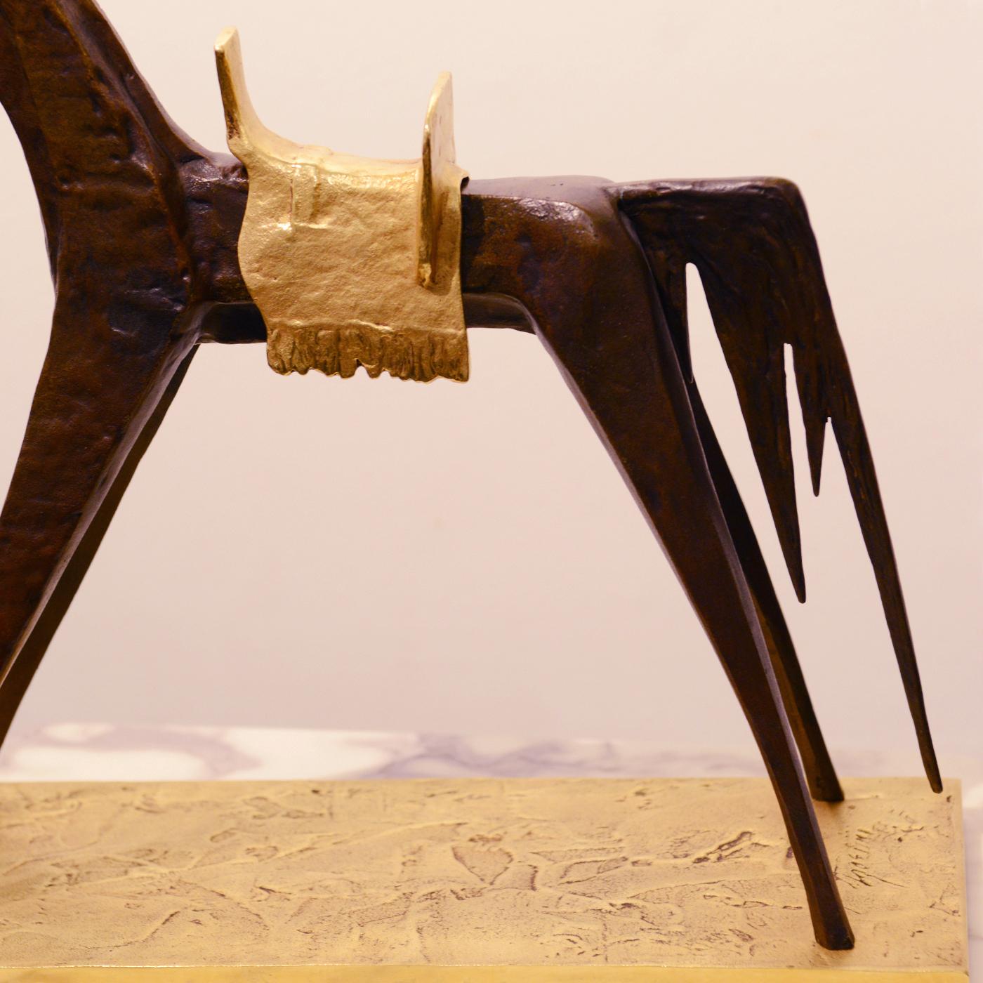 Sculpture de cheval en bronze d'Ispahan par Felix Agostini en vente 3