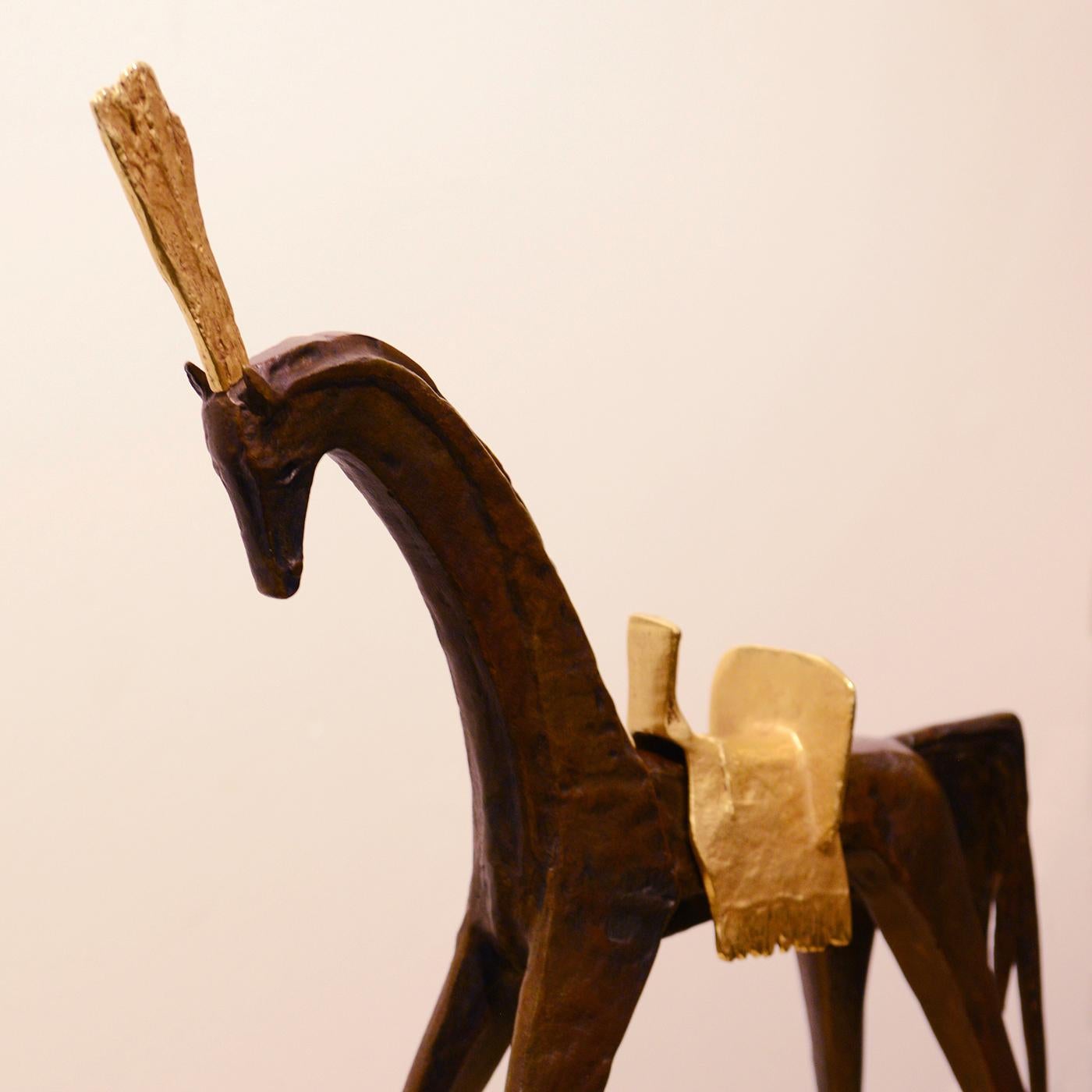 Bronze Sculpture de cheval en bronze d'Ispahan par Felix Agostini en vente