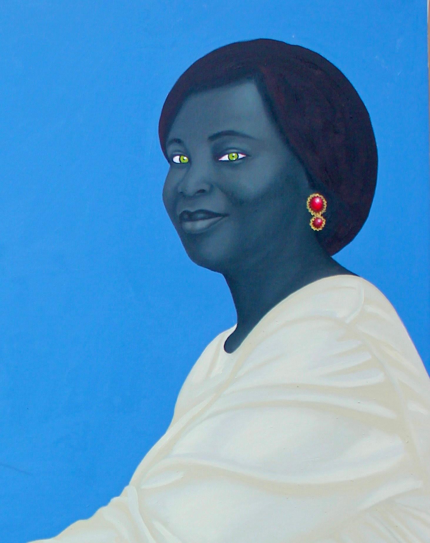 Geschenk - Gemälde, Öl auf Leinen (Zeitgenössisch), Painting, von Israel Agboola Oladapo