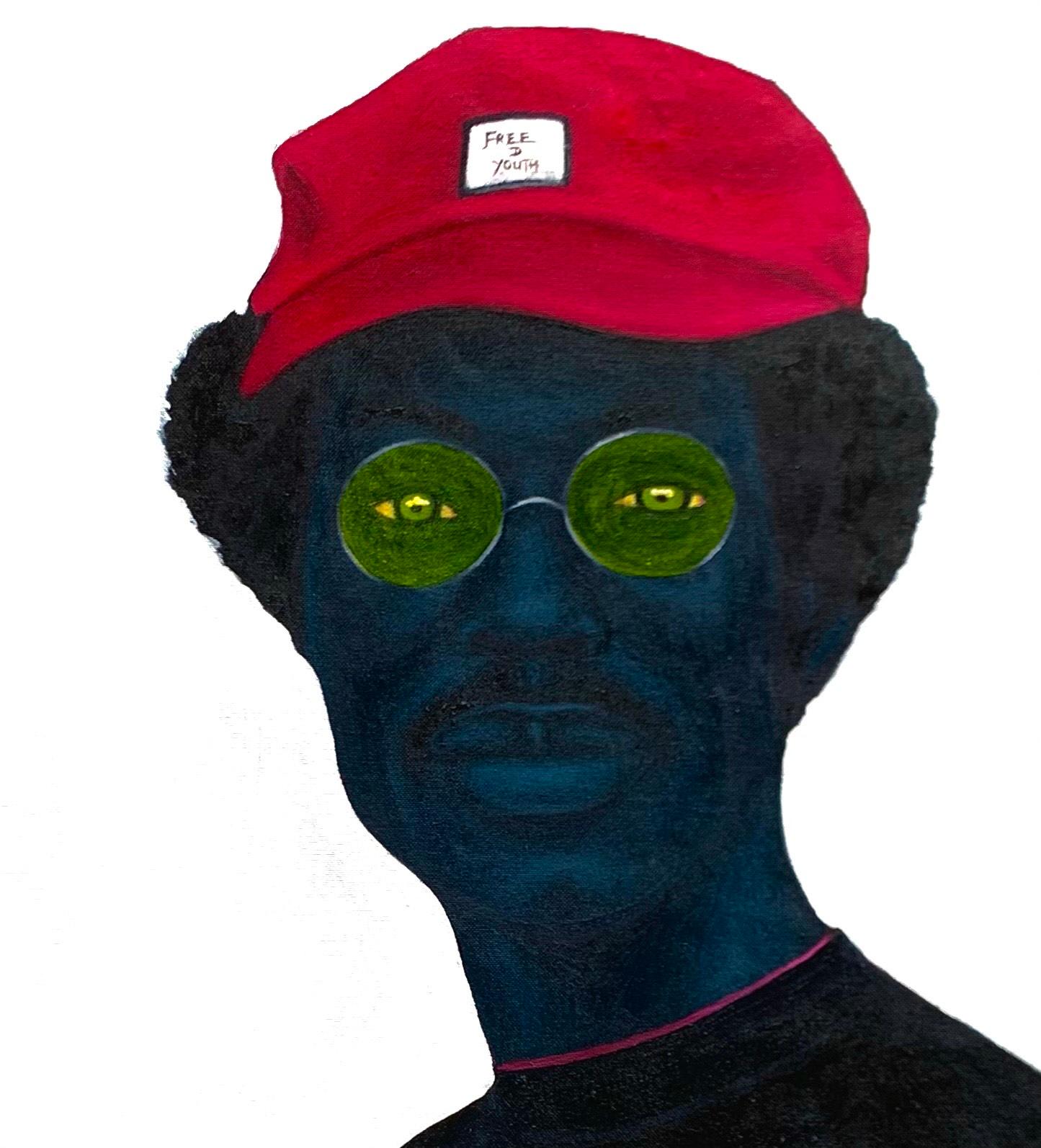 Israel Agboola Oladapo
Man on Red Cap, 2024
Oil and acrylic on canvas
76.2 × 76.2 cm  30 × 30 in

In Man on Red Cap, Israel Agboola Oladapo captures a poised figure defined by quiet self-assurance and subtle individuality. The sitter’s vibrant red