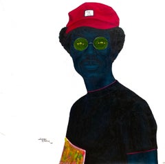 Man on red cap - Painting, Oil and Acrylic on canvas